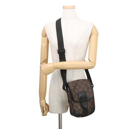 Louis Vuitton Shoulder Bag Monogram Macassar Messenger Black — view 4