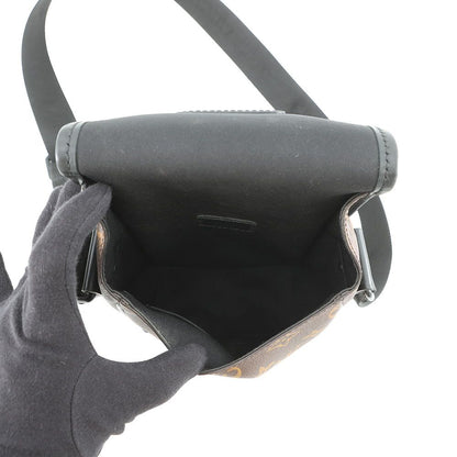 Louis Vuitton Shoulder Bag Monogram Macassar Messenger Black — view 5
