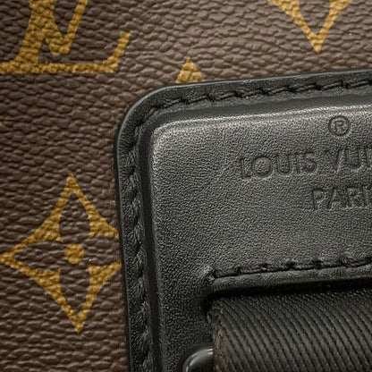 Louis Vuitton Shoulder Bag Monogram Macassar Messenger Black — view 8