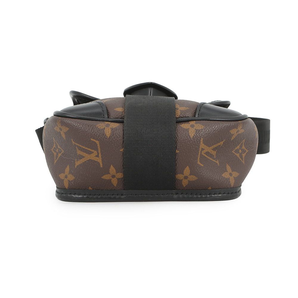 Louis Vuitton Shoulder Bag Monogram Macassar Messenger Black — view 3