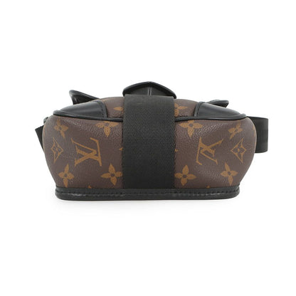 Louis Vuitton Shoulder Bag Monogram Macassar Messenger Black — view 3