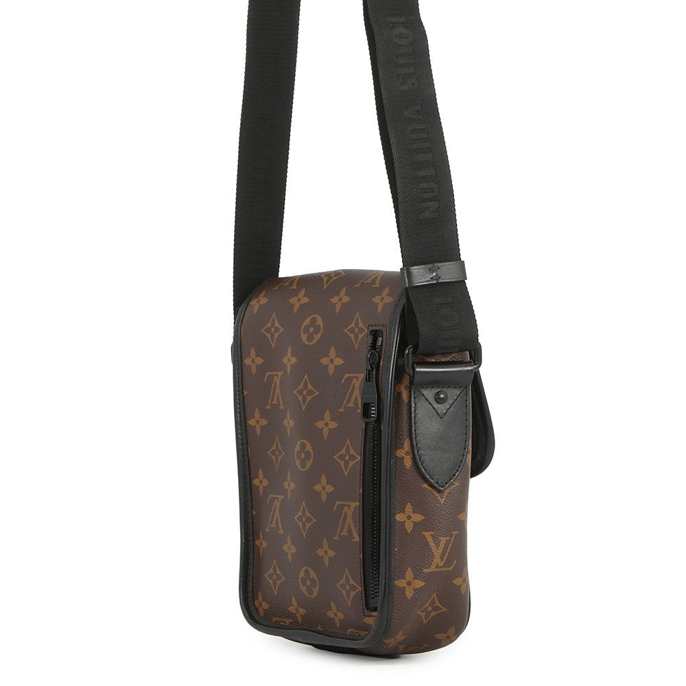 Louis Vuitton Shoulder Bag Monogram Macassar Messenger Black — view 2
