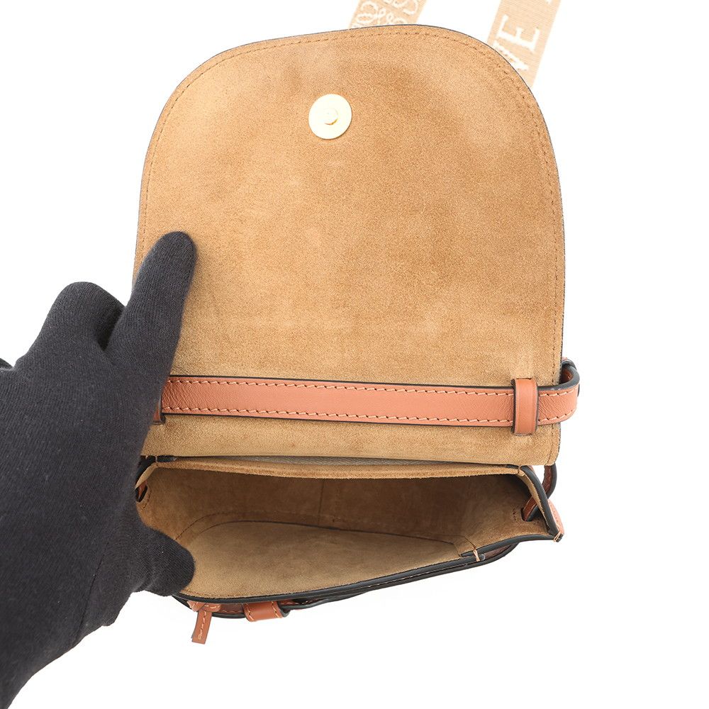 Loewe Shoulder Bag Gate Dual Mini Brown — view 5