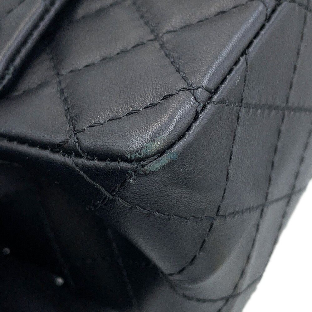 Chanel Chain Shoulder Bag Quilted 2.55 Mini Leather Black — view 7