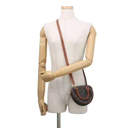 Celine Handbag Triomphe Heart Leather Bag Brown — view 4
