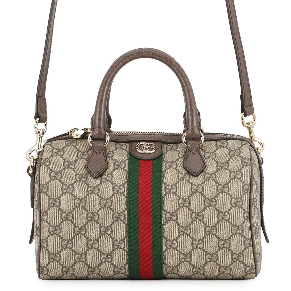 Gucci Ophidia Boston Bag GG Supreme Leather 2-Way