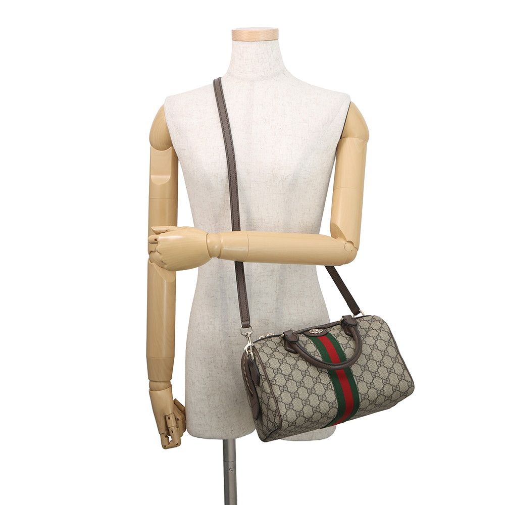 Gucci Ophidia Boston Bag GG Supreme Leather 2-Way — view 4