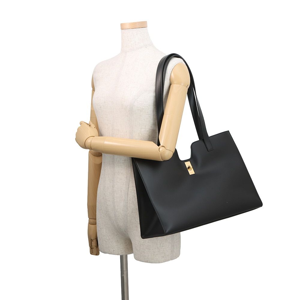 Celine Tote 16 Seize Cover Leather Black — view 4