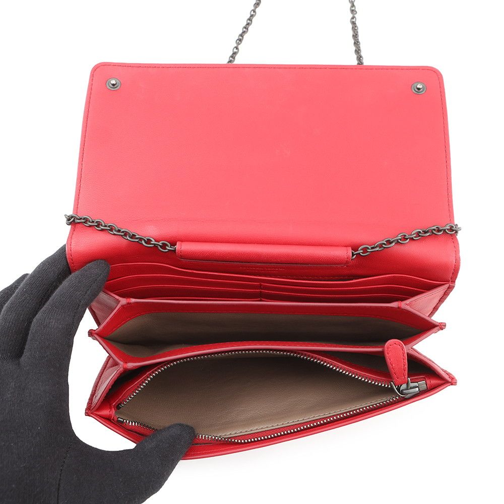 Bottega Veneta Chain Wallet Intrecciato Leather — view 6