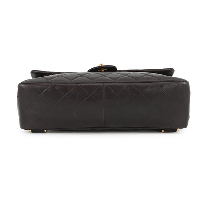 Chanel Backpack CC Logo Quilted Lambskin Black — view 3