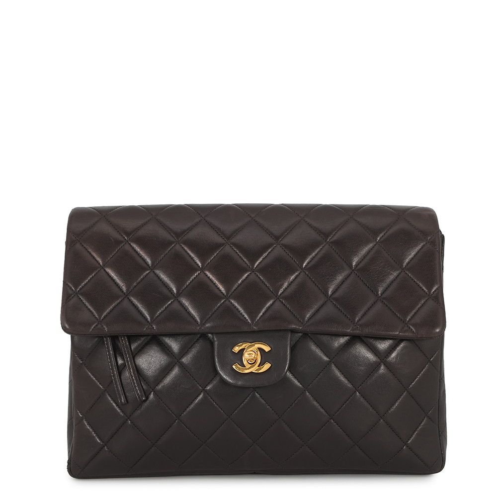 Chanel Backpack CC Logo Quilted Lambskin Black