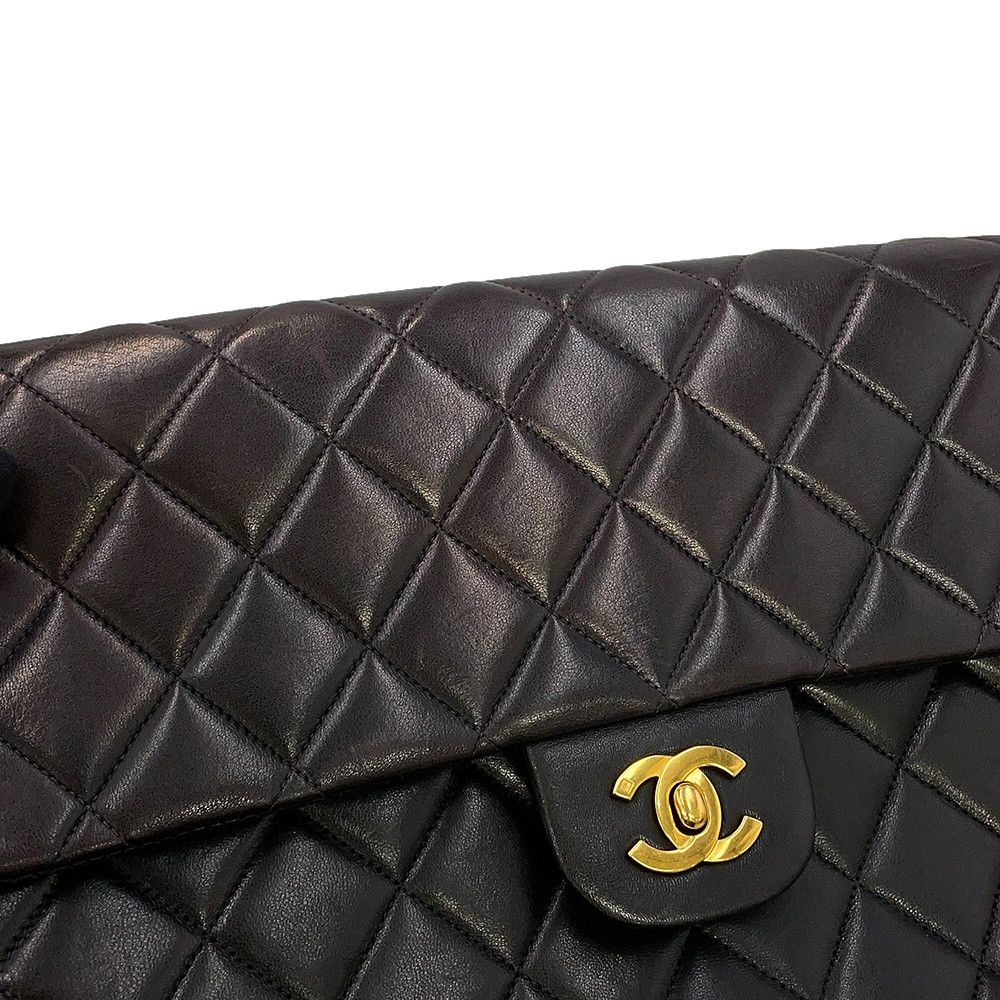 Chanel Backpack CC Logo Quilted Lambskin Black — view 6