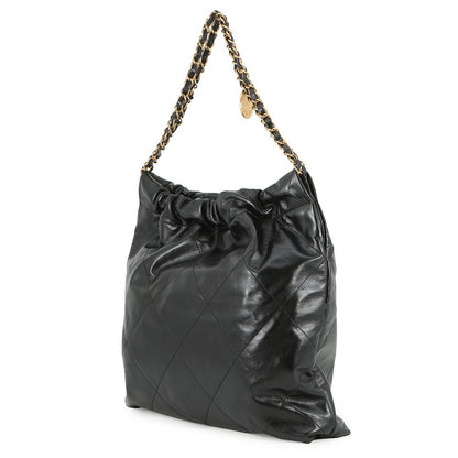 Chanel Handbag 22 Shiny Calf Leather Black — view 2