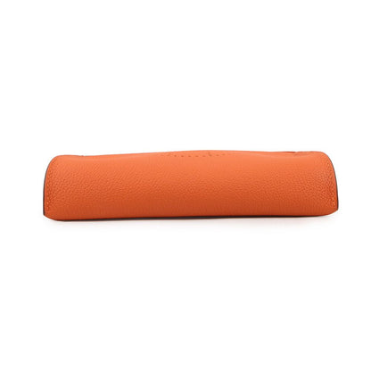 Hermes Shoulder Bag Vidopoche Orange Silver Togo — view 3