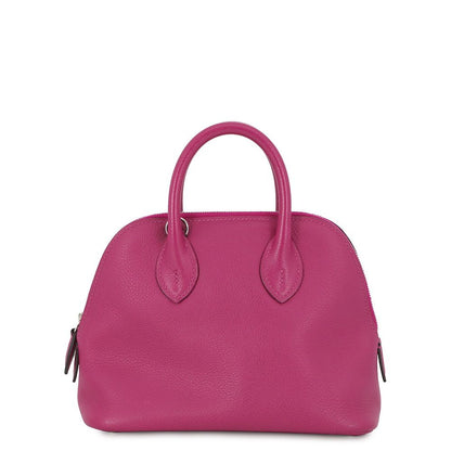 Hermes Bolide Mini Rose Purple Silver Evercolor 2-Way Handbag
