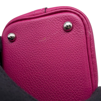 Hermes Bolide Mini Rose Purple Silver Evercolor 2-Way Handbag — view 8