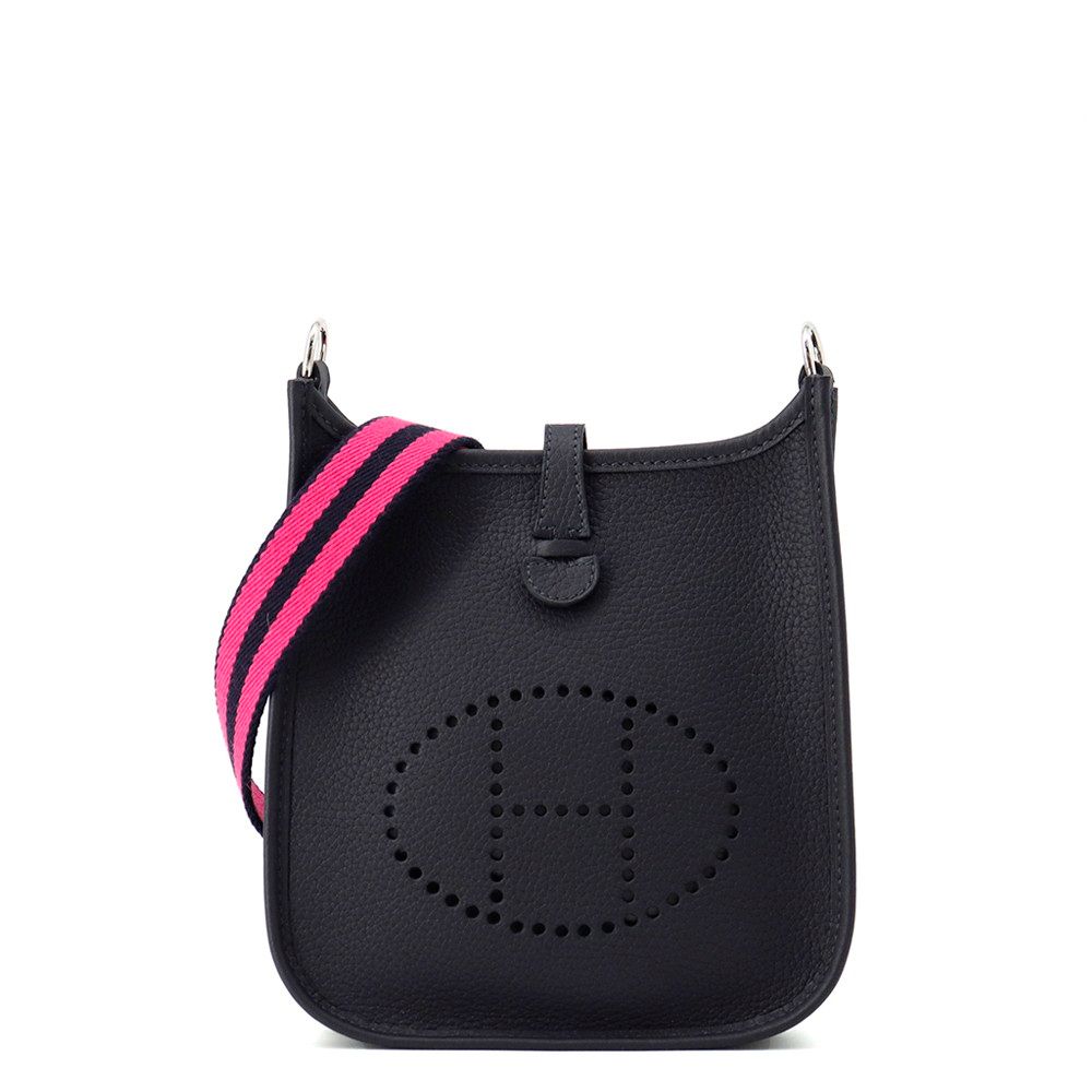 Hermes Evelyne TPM 111 cm Amazon Cavern Rose Shocking Blue Indigo Silver