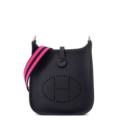 Hermes Evelyne TPM 111 cm Amazon Cavern Rose Shocking Blue Indigo Silver