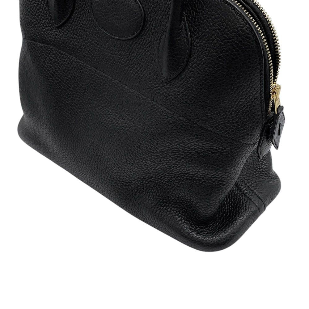 Hermes Handbag Bolide 31 Black Gold Taurillon Clemence 2-Way — view 9