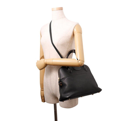 Hermes Handbag Bolide 31 Black Gold Taurillon Clemence 2-Way — view 5