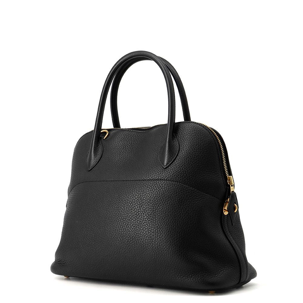 Hermes Handbag Bolide 31 Black Gold Taurillon Clemence 2-Way — view 2