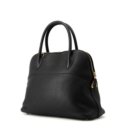 Hermes Handbag Bolide 31 Black Gold Taurillon Clemence 2-Way — view 2