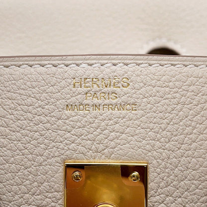 Hermes Birkin 25 Cles Gold Togo Handbag — view 7
