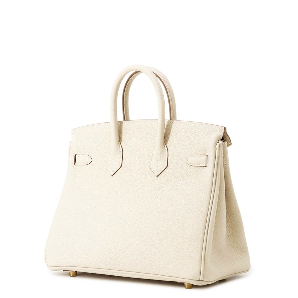 Hermes Birkin 25 Cles Gold Togo Handbag — view 2