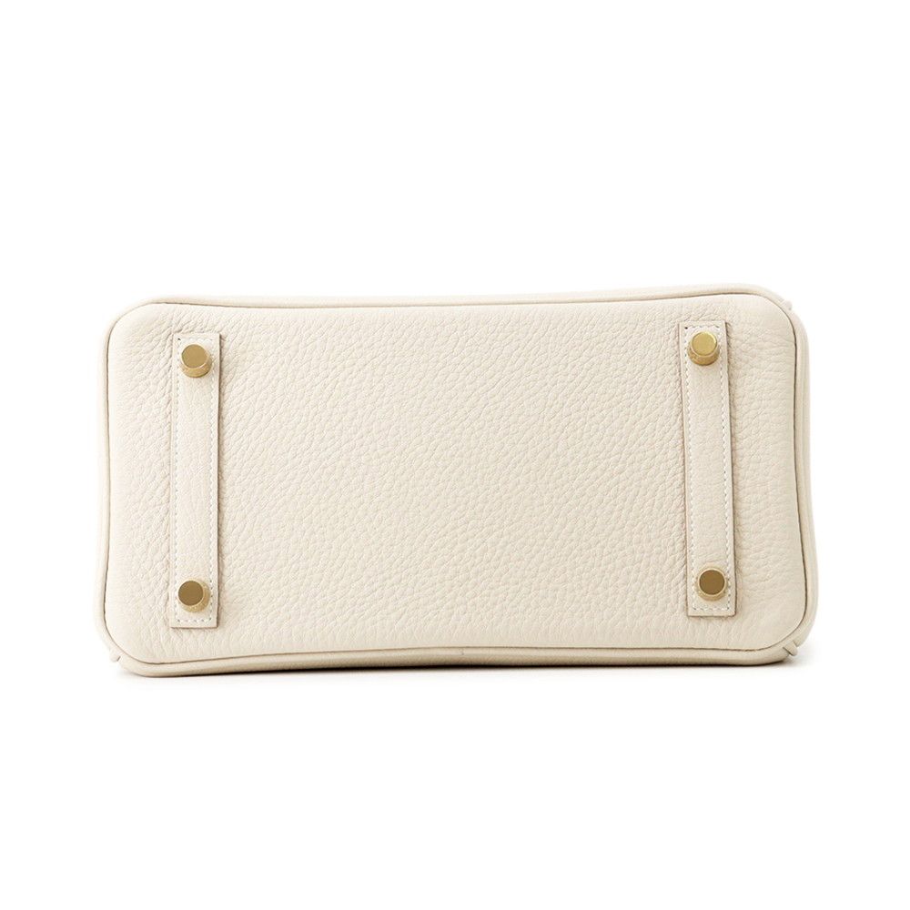 Hermes Birkin 25 Cles Gold Togo Handbag — view 3