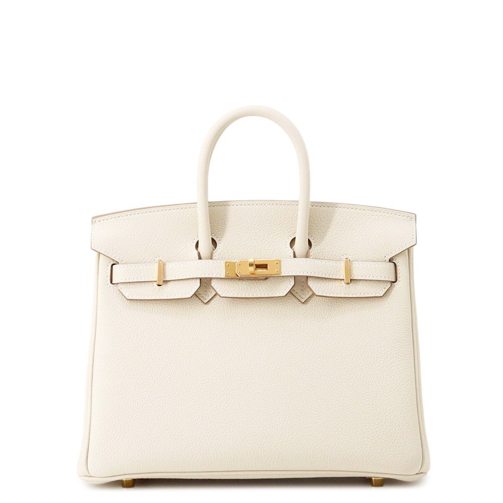 Hermes Birkin 25 Cles Gold Togo Handbag