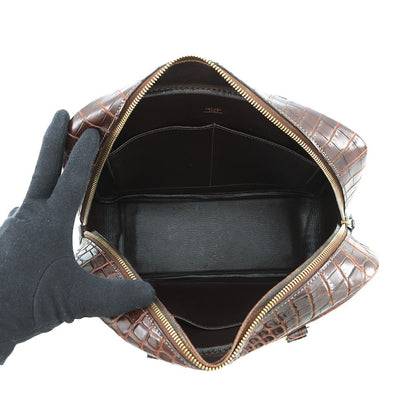 Hermes Handbag Plume 28 Ebene Gold Niloticus Matte Bag — view 5