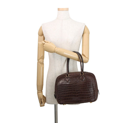 Hermes Handbag Plume 28 Ebene Gold Niloticus Matte Bag — view 4