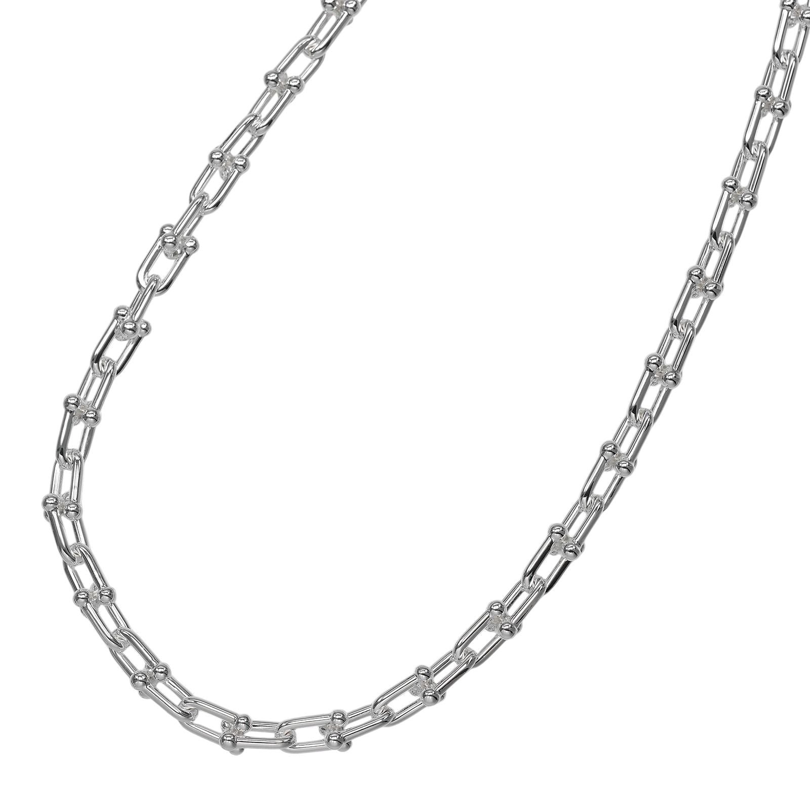 Tiffany & Co Small Link 925 Sterling Silver Necklace — view 3