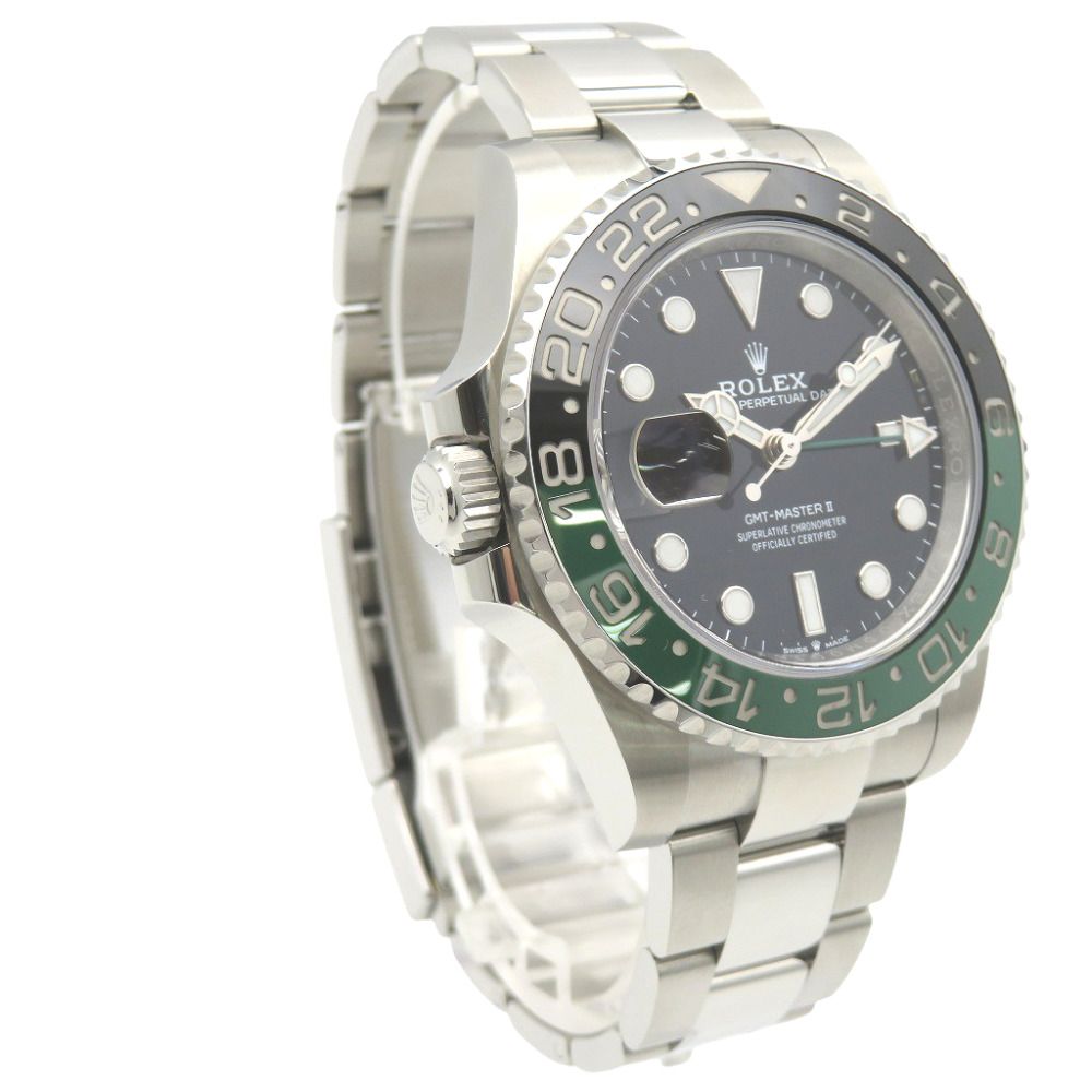 Rolex GMT Master II Automatic Watch SS Black Green Jblack Dial — view 4