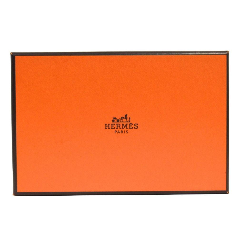 Hermes Calvi Duo Wallet Bifold Compact Epsom Leather Graphite Gray — view 8