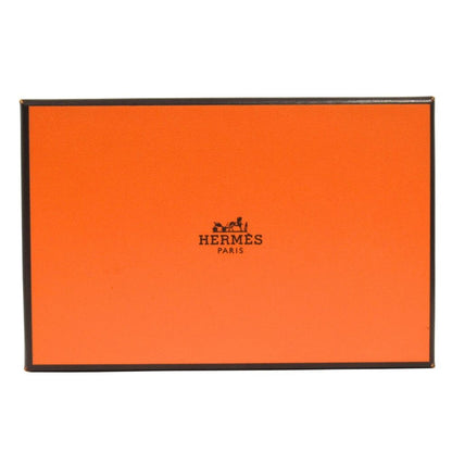 Hermes Calvi Duo Wallet Bifold Compact Epsom Leather Graphite Gray — view 8