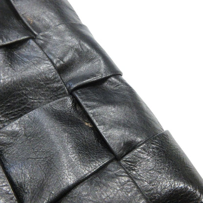 Bottega Veneta Leather Cassette Maxi Intrecciato Tote Black — view 8