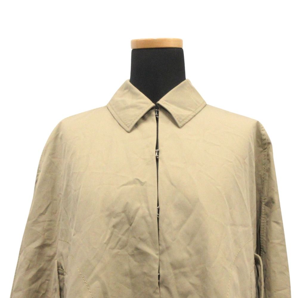 Dior Poncho Cape Coat Jacket Logo Embroidery S Beige — view 6