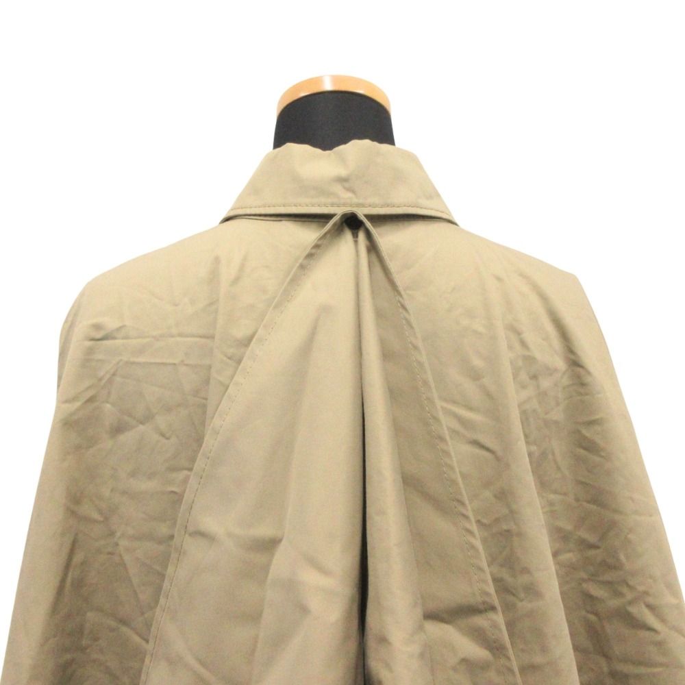 Dior Poncho Cape Coat Jacket Logo Embroidery S Beige — view 7