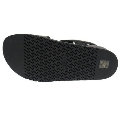 Hermes Giorno Sandals Shoes 42.5 Black Khaki Blue — view 7