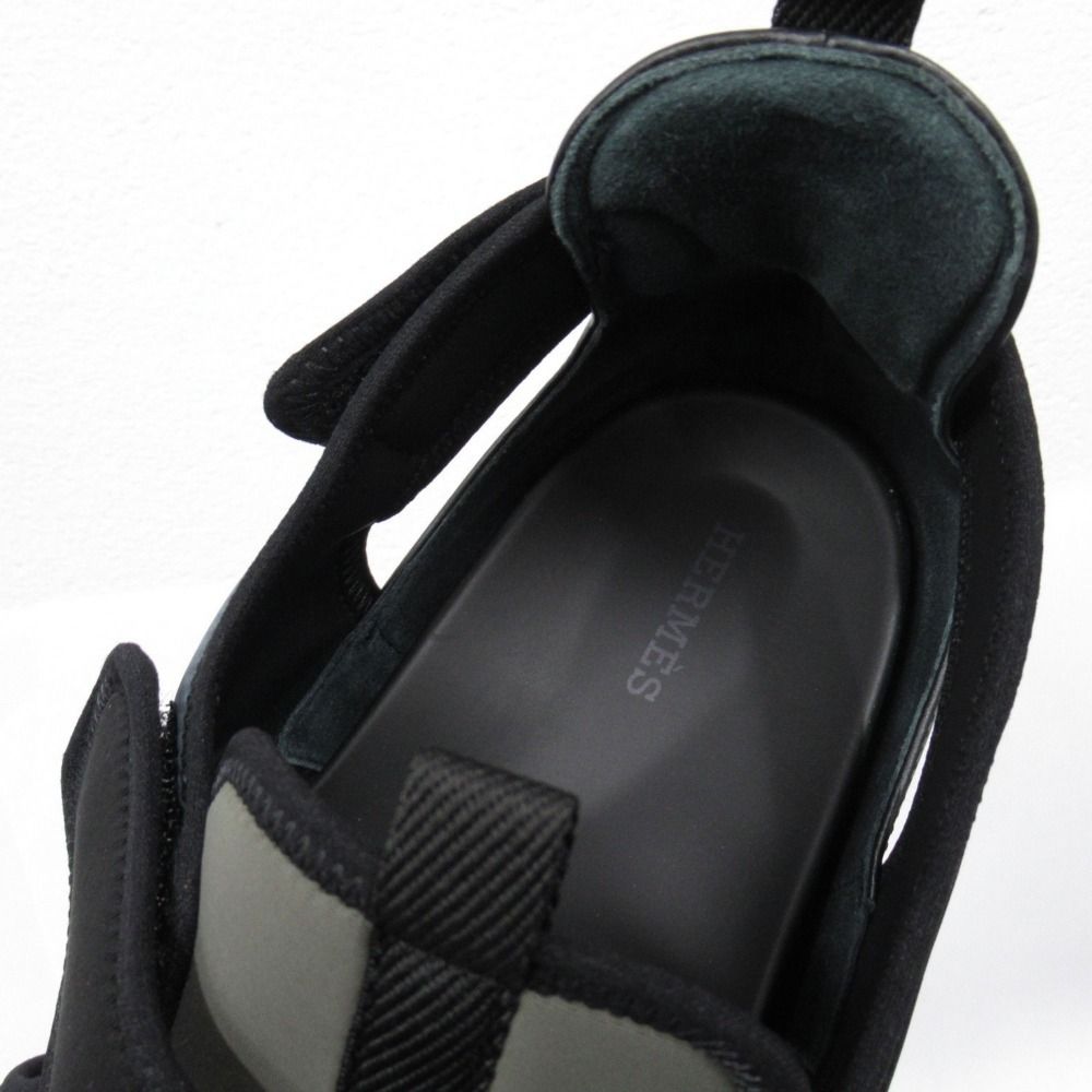 Hermes Giorno Sandals Shoes 42.5 Black Khaki Blue — view 6