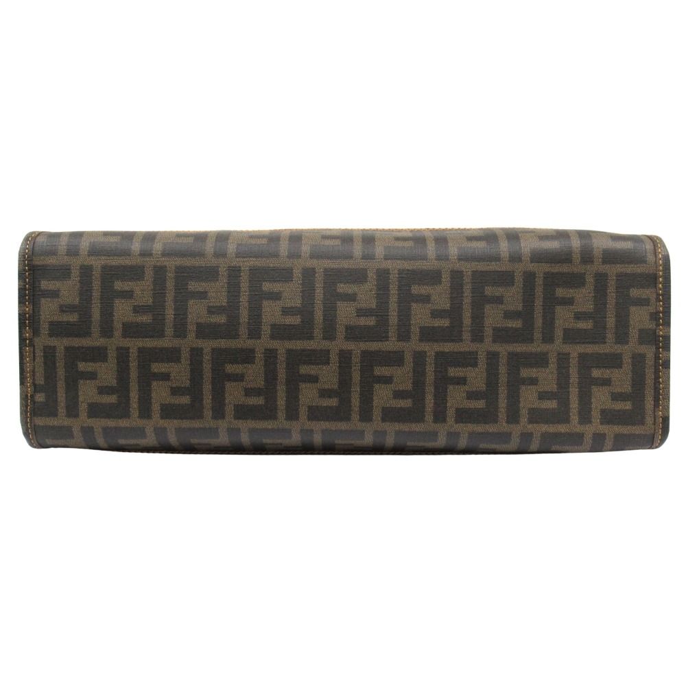 Fendi Zucca Zucchino Tote Pouch Brown Beige — view 5