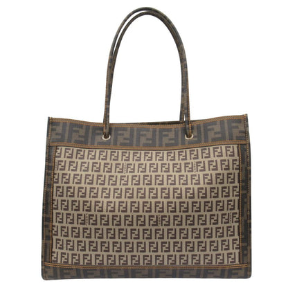 Fendi Zucca Zucchino Tote Pouch Brown Beige — view 3