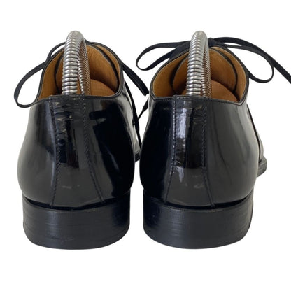 Hermes Straight Tip Square Toe Patent Leather Dress Shoes 37.5 Black — view 4
