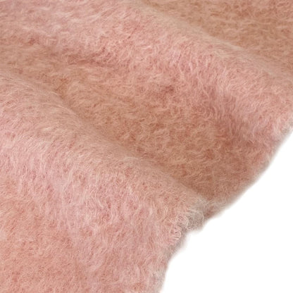 Loewe Mohair Fringe Long Scarf Shawl Light Pink — view 4