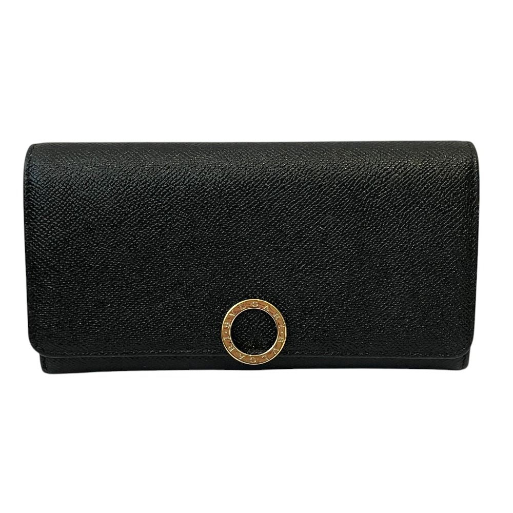 Bvlgari B-zero Logo Clip Leather Wallet Black — view 2
