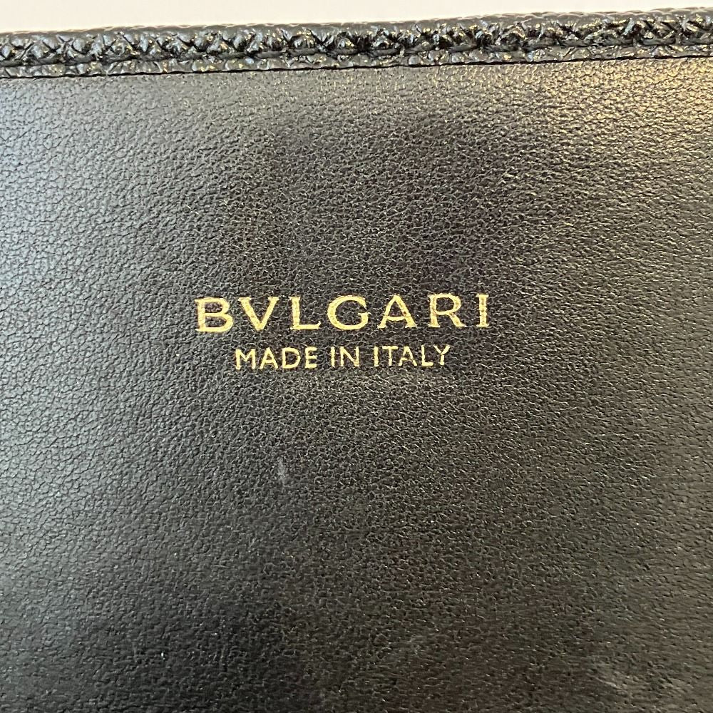 Bvlgari B-zero Logo Clip Leather Wallet Black — view 6