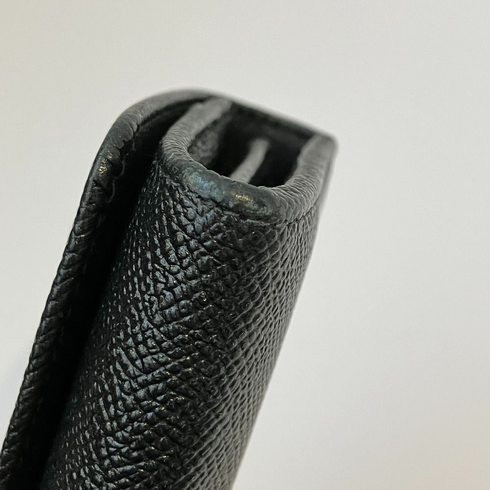 Bvlgari B-zero Logo Clip Leather Wallet Black — view 8
