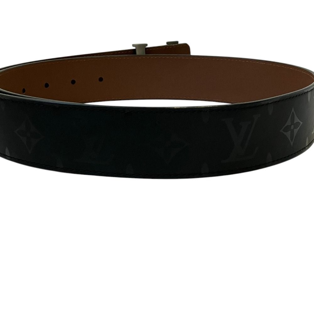 Louis Vuitton Ceinture LV Initial Pyramid Monogram Illusion Leather Belt Black — view 3
