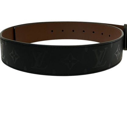 Louis Vuitton Ceinture LV Initial Pyramid Monogram Illusion Leather Belt Black — view 4